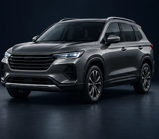 Aeroport safarlari uchun to‘q rangli SUV